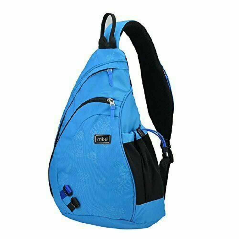 Mixi 17" Sling Single Strap Shoulder Crossbody Backpack  -Skywalker Blue-